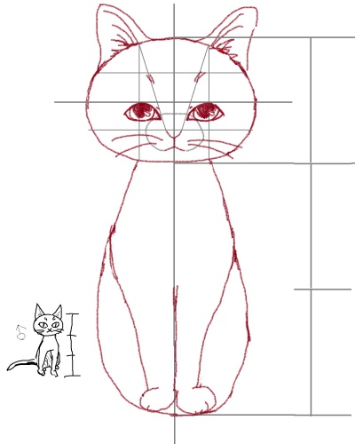 猫のイラストの描き方